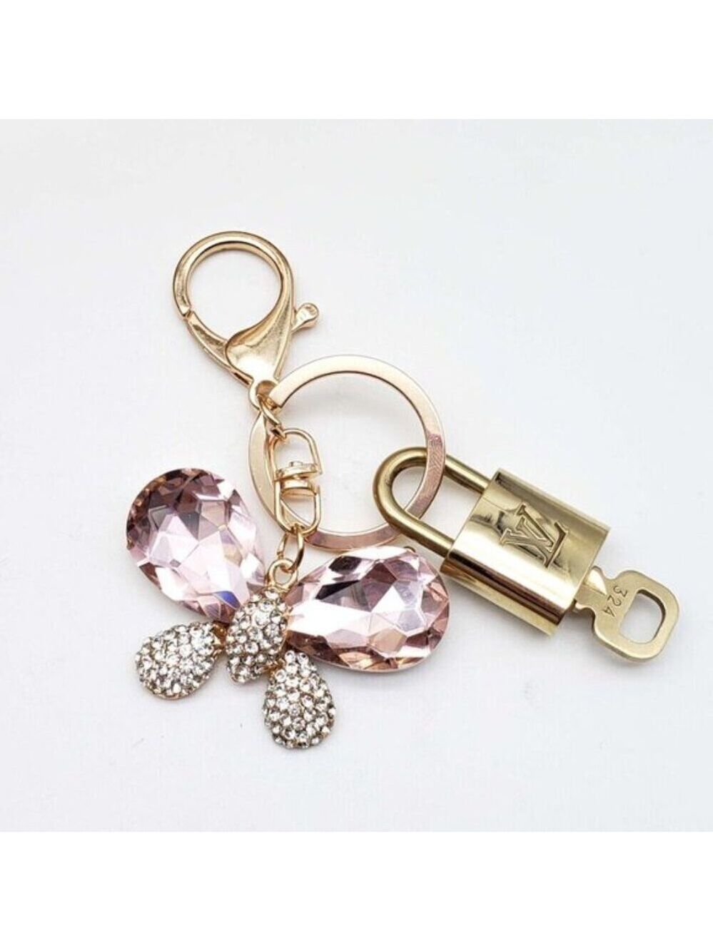 Authentic Louis Vuitton Gold Lock & Key ✨ Bag Charm Unbranded Keychain